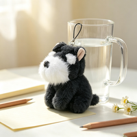 Porte-clés en peluche personnalisés en gros, mini-animaux en peluche mignons, porte-clés jouets en peluche