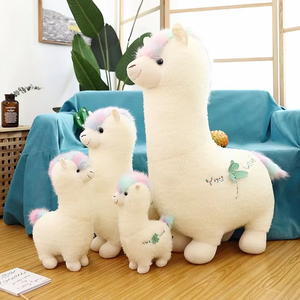 Peluche d'alpaga blanche - le cadeau en peluche mignon préféré, idéal pour les cadeaux d'anniversaire et de la Saint-Valentin pour les enfants - Product Image 1