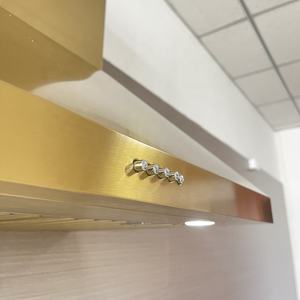 <span class=keywords><strong>Hotte</strong></span> murale de <span class=keywords><strong>cuisine</strong></span> intelligente de luxe 2023, couleur cuivre, or titane - Product Image 5