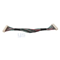 Câble LVDS personnalisé à 20 broches pour écran LCD industriel, moniteur, faisceau de câblage haute vitesse, OEM, moto, automobile