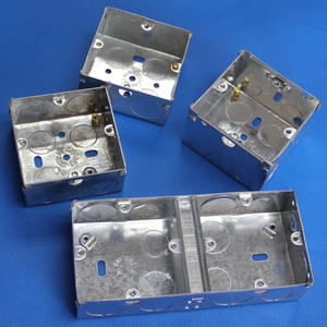 4ウェイジャンクションボックス3X33X6亜鉛メッキスイッチボックスウォールマウントGI電気ボックスPVCワイヤーコンジット用 - Product Image 4