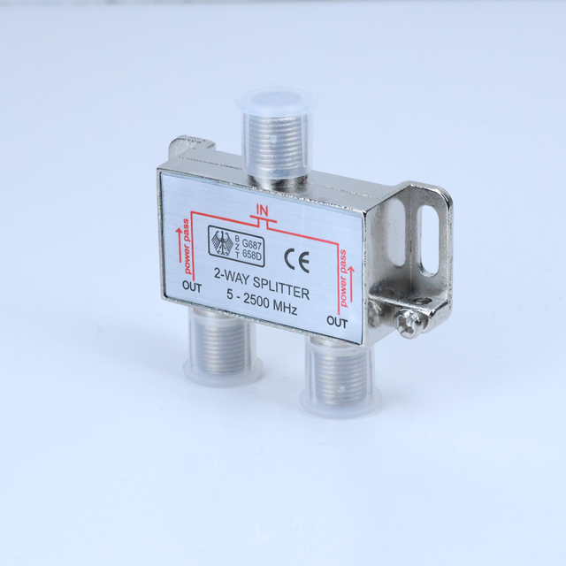 High Quality Video Splitters & Converters Coaxial TV Splitter 2 Way Home Tv Cable Accessory Indoor Splitter