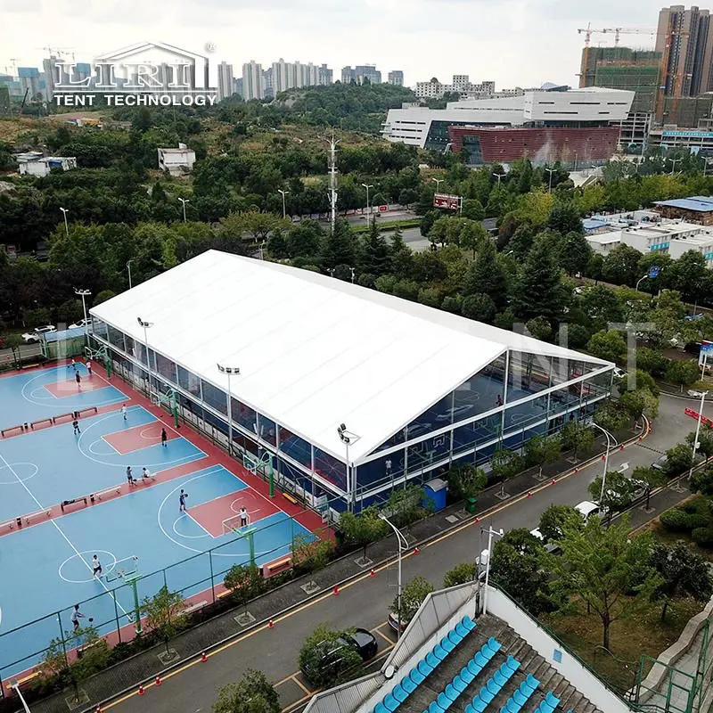 33X51 özel çıkarılabilir okul stadyumu kapalı basketbol sahası çadır