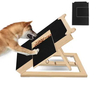 Petdom customizable High Quality Foldable Wooden Dog Nail File Board Scratch Pad Dog Scratch Pad Board For Nails