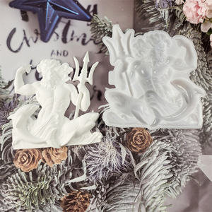 แม่พิมพ์หล่อทำด้วยมือทำจากเรซินสำหรับเครื่องประดับตกแต่งสไตล์ DIY แม่พิมพ์เครื่องประดับซิลิโคนแบบเนปจูนเครื่องมือทำเค้ก X0379 - Product Image 1