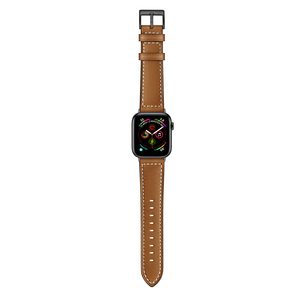 <span class=keywords><strong>Bracelet</strong></span> de montre en <span class=keywords><strong>cuir</strong></span> pour IWatch SE 9 8 7, style professionnel durable, remplacement pour un usage quotidien professionnel - Product Image 3