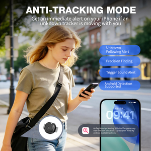 เครื่องติดตามขนาดเล็กสำหรับระบบ IOS และ Android ได้รับการรับรอง MFI ป้องกันสัตว์เลี้ยงหาย พร้อมระบบแจ้งเตือน ค้นหากุญแจ ค้นหาสิ่งของ คล้าย AirTag - Product Image 6