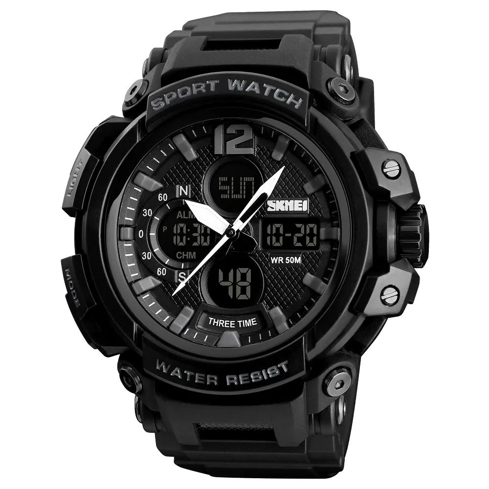 Skmei 1343 Hot Selling Chrono Wristwatches Cheap Sport Analog Digital Watch