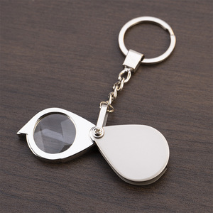 Chất lượng cao xách tay 20x HD Glass Keychain <span class=keywords><strong>Magnifier</strong></span> có thể gập lại thiết kế để đọc in nhỏ bán buôn - Product Image 1