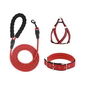 Harnes anjing poliester modis untuk anjing kecil besar pengambil Emas Teddy anak anjing pola Solid tali Jalan empuk semua ukuran - Product Image 5