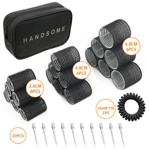 Velcro Hot Heatless Cabelo Rollers Curler para Volume Curls cabelo fino