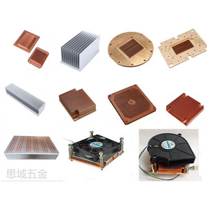 Disipador de calor de cobre y aluminio hecho a medida, mecanizado por CNC, con tubo de aire refrigerado por aire para disipación de calor. - Product Image 5