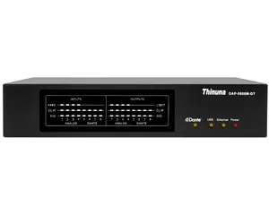 Thinuna DAP-0808M-DT Professional Audio System 4 Input 4 Output Digital Audio Processor Network Media Matrix with Dante
