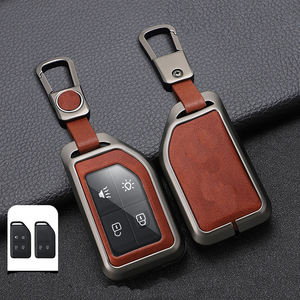 Çinko Metal ağır kamyon anahtar uzaktan araba akıllı durumda kabuk kapak deri anahtarlık tutucu anahtarlık FH16 kargo 555 FM Volvo için - Product Image 4