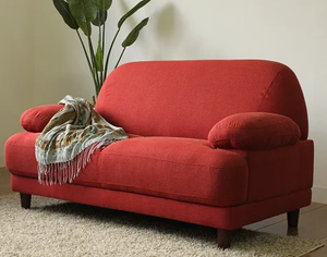 أريكة حمراء عصرية فاخرة مصنوعة في الصين من قماش المخمل لغرفة المعيشة - Product Image 5