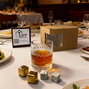 Verre à whisky transparent 10 oz, style classique Old Fashioned, pour Scotch, cocktail, rhum, vodka, liqueur, cadeau unique pour homme - Product Image 3