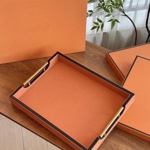 Plateau de rangement en bois écologique de haute qualité pour service en chambre d'hôtel, idéal pour cadeau de mariage - Product Image 6