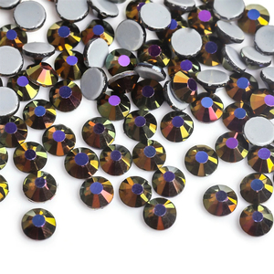 Bán Buôn Số Lượng Lớn Đóng Gói SS6-SS30 Màu Xanh Núi Lửa Strass Đá Flatback Sửa Chữa Nóng Rhinestone Sắt Trên Thủy Tinh Pha Lê Hotfix Thạch - Product Image 6