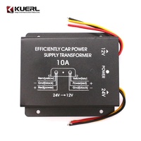 Convertisseur DC-DC 10A 24V vers 12V de haute qualité, prix d'usine Kuer, transformateur d'alimentation pour voiture
