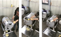 Commerciële Keuken Groentesnijder Mandoline Snijmachine Groente Shredder Chopper Fruit Aardappel Ui Dicer Machine
