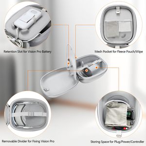 เคสใส่ของสำหรับ Vision Pro, กระเป๋าใส่ของดีไซน์เรียบง่ายกระเป๋าใส่ของแบบลำลอง - Product Image 4