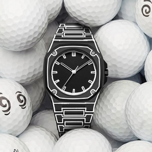 Montre à quartz pour homme, cadran personnalisé par le fabricant, ultra-fine, noire, en polycarbonate, style décontracté, vente chaude - Product Image 4