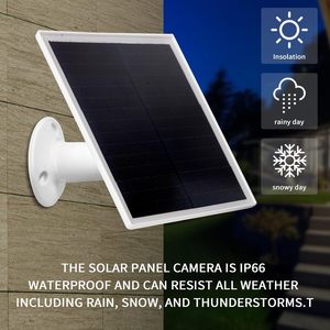 Cargador Solar Impermeable de Silicio Monocristalino PERC de Alta Eficiencia de 6W 5V, Puerto Micro USB-C, Soporte Ajustable de 360° para Cámara - Product Image 1