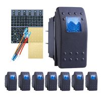 Nouvel interrupteur à bascule étanche vert bleu rouge 12V 24V de haute qualité pour bateaux