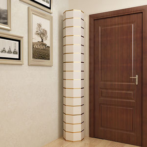 Rotating Shoe <b>Cabinet</b> Simple Space Saving Round <b>Storage</b> Rack For <b>Small</b> Apartments Home Use - Product Image 3
