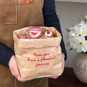 <span class=keywords><strong>Sac</strong></span> d'emballage en papier kraft portable pour bonbons, pain, pâtisseries, boulangerie, café, shopping - Product Image 2