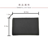 Dompet gantungan kunci ritsleting kartu ramping kamuflase remaja kustom kualitas tinggi Dompet pria lipat tiga Oxford grosir