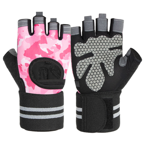 Sport <b>Gloves</b> Adjustable Wrist Strap Gym Outdoor Cycling Fishing Fitness Half Finger Durable <b>Thin</b> Shockproof - Product Image 1