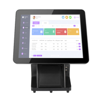 Système de caisse enregistreuse tout-en-un pour restaurant, tablette tactile 15'' 15.6'', système de point de vente, affichage au détail, terminal POS Windows