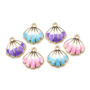 Seashell Charms Zinc Alloy Mixed Colors DIY Jewelry Accessories For <b>Bracelets</b> Necklaces Keychains - Product Image 5