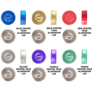 Venta al por mayor de fábrica, Centro de aluminio de 20mm, <span class=keywords><strong>tapas</strong></span> de viales de plástico de 20 ml y <span class=keywords><strong>13</strong></span> mL, cierres de botellas de 20 ml y <span class=keywords><strong>13</strong></span> mL - Product Image 1
