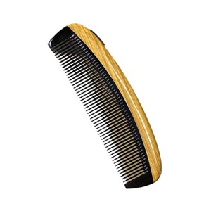 Peigne en corne de bœuf, peigne à cheveux en bois pour massage, 15-20 cm, fait à la main pour la population générale - Product Image 4