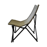 Chaise longue pliable en acier inoxydable de haute qualité, robuste, pour le camping en plein air, la plage