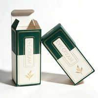 Boîte en carton pliante personnalisée avec fenêtre pour cosmétiques, emballage de luxe pour produits de beauté et soins capillaires avec logo