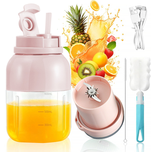 <span class=keywords><strong>Mixeur</strong></span> Portable 800ml pour Glace Pilée, Extracteur de Jus <span class=keywords><strong>Sans</strong></span> Fil 4000mAh Rechargeable, <span class=keywords><strong>Mixeur</strong></span> de Smoothies de <span class=keywords><strong>Fruits</strong></span> pour Voiture et Camping - Product Image 6