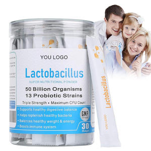 Polvo Probiótico de Lactobacillus, 50 Mil Millones de UFC, 13 Cepas, Liofilizado, Suplemento para la Salud Digestiva para Adultos, Vegano, 60g - Product Image 1