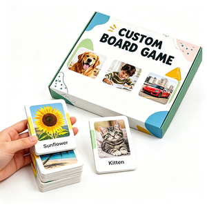 Juego de Mesa Familiar Personalizado para Niños, Juego Portátil de Fábrica, Juego de Cartas Educativo de Papel para el Aprendizaje de la Memoria - Product Image 5