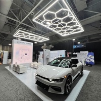 HanYin plafonnier led blanc design pour plafond de garage alimentation ca lumière led hexagonale pour les détails de la voiture