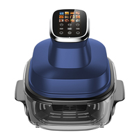Freidora de Aire Eléctrica Portátil 4 en 1 de Acero Inoxidable, 4L, con Pantalla Táctil Digital, 1500W, para Uso en Exteriores, Modelo KA20026