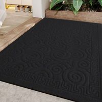 Tapis de sol en polyester de luxe, tapis de salon, lavable en machine, antidérapant, design moderne pour salon, salle de bain, tapis de prière islamique
