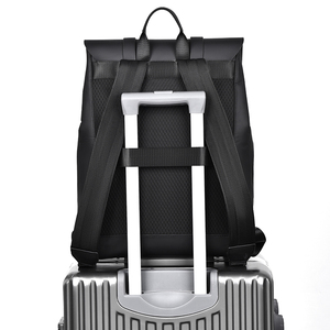 <span class=keywords><strong>Sac</strong></span> à <span class=keywords><strong>dos</strong></span> décontracté tendance en <span class=keywords><strong>cuir</strong></span> PU imperméable grande capacité pour hommes, idéal pour les lycéens, étudiants et trajets quotidiens - Product Image 4