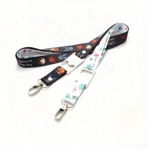 Cheap Sublimation Polyester Printed Beer Bottle Opener Lanyard With Custom Logo - Product Image 2