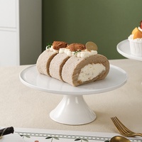 Soldes : Présentoir à gâteaux sur pied en porcelaine, style Instagram, nordique, luxe léger, minimaliste, pour desserts de mariage et table de desserts