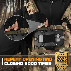 個人用保護具-戦術的なプレートキャリアベスト用アクセサリー: 胸に取り付けられた電話ホルダー、画面サイズ用4.7 "-6.7" - Product Image 5