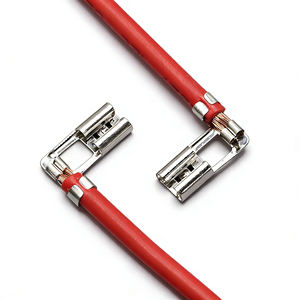 批发插头 110 187 250 2.8MM 4.8MM 6.3MM 弹簧式母头旗形铲形绝缘端子连接器带电线 - Product Image 1