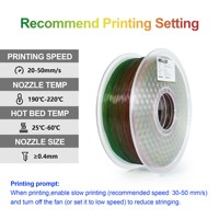 Filament TPU HELLO3D 0,8 kg 1,75 mm 0,02 mm Shore 95A Flexible pour Imprimante 3D FDM Matériau 190-220 Personnalisable